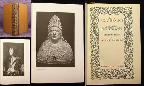 Die Renaissance Savonarola,Cesare Borgia,Julius II.,Leo X Insel Verlag 1919 js