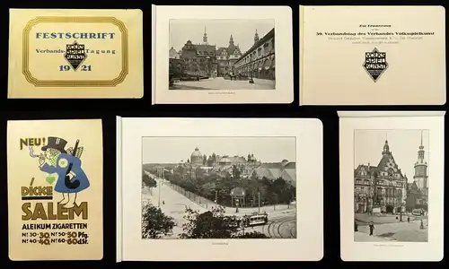 Festschrift Verbands- Tagung 1921 Dresden Sachsen Saxonica Führer  js