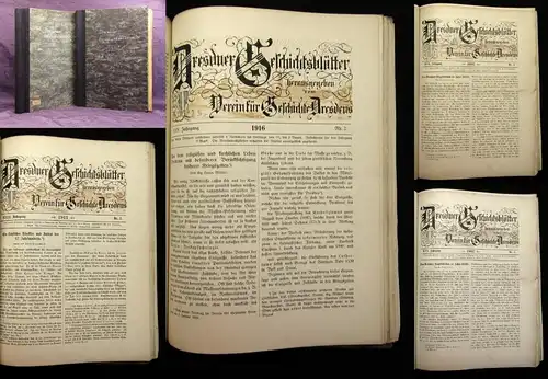 Dresdner Geschichtsblätter 56 Hefte gesamt Saxonica Sachsen Kultur 1900 js