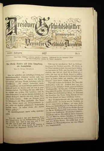 Dresdner Geschichtsblätter 56 Hefte gesamt Saxonica Sachsen Kultur 1900 js