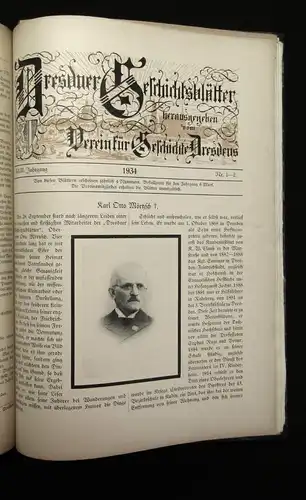 Dresdner Geschichtsblätter 56 Hefte gesamt Saxonica Sachsen Kultur 1900 js