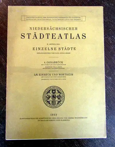 Meier, Paul Jonas 1935 Niedersächsischer Städteatlas. 2. Abteilung: ... am