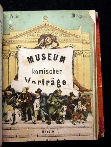 Museum komischer Vorträge 2 Bde. in 1 um 1850 selten Belletristik Lyrik js