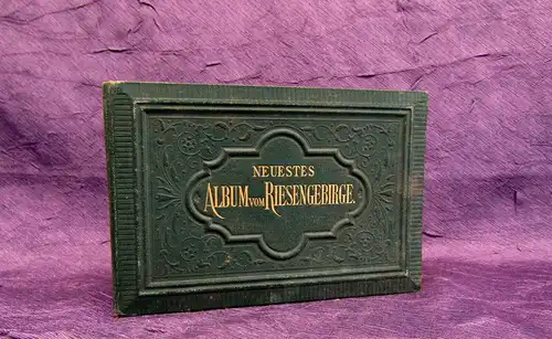 Leporello Neuestes Album vom Riesengebirge um 1870 mit 24 Abb. Landeskunde mb