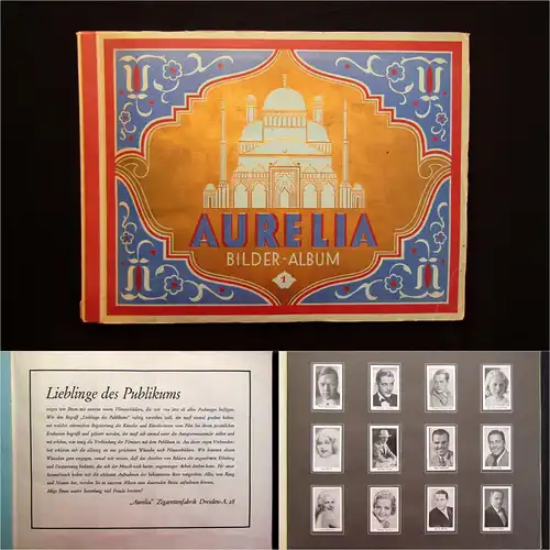 Sammelbilderalbum Aurelia 180 Bilder Kollation komplett 1932 sehr selten mb