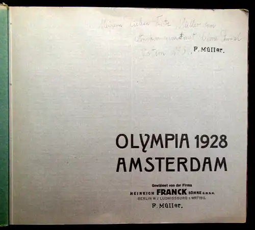 Sammelbilderalbum Sport-Bilder Olypia Amsterdam 1928 mit 84 Bildern komplett mb