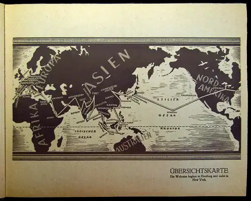 Grosseinkaufs- Gesellschaft Sammelbilderalbum Reise um die Welt 1932 komplett mb