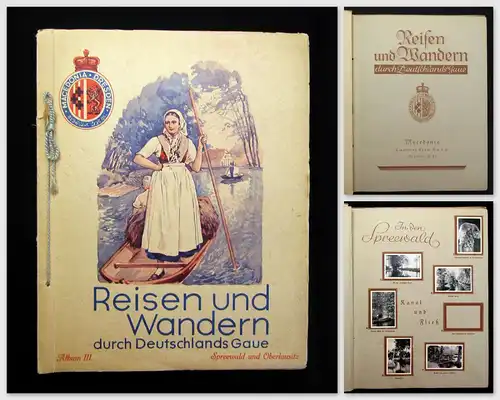 Macedonia Sammelbilderalbum Reisen und Wandern durch Deutschland Album 3 1934 mb