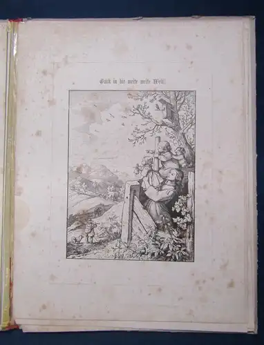 Fürs Haus von Ludwig Richter Frühling 15 Zeichnungen um 1866 Holzschnitte js