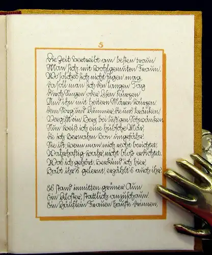 Mochmann, Paul 1921 Die Mär vom Sperber. Minibuch mit Festmarke am