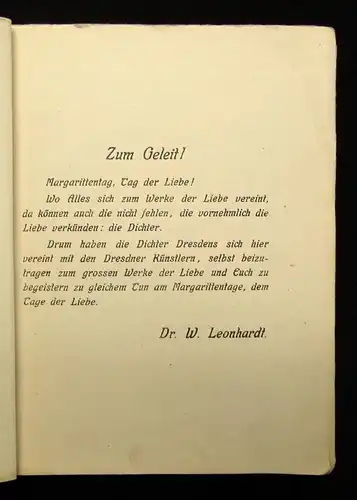 Leonhardt Dresdner dichterbuch Mit Bildschmuck Dresdner Künstler 1911 Kultur js