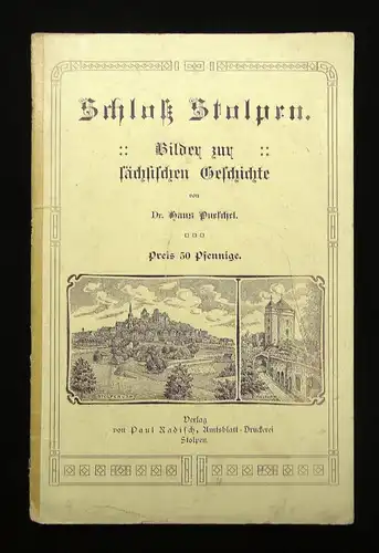 Poeschel Schloß Stolpen Bilder zur sächsischen Geschichte um 1890 Geographie js