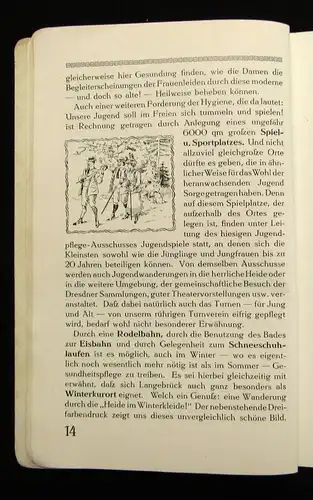 Ortsverein Luftkurort und Sommerfrische Langebrück bei Dresden um 1910 selten js