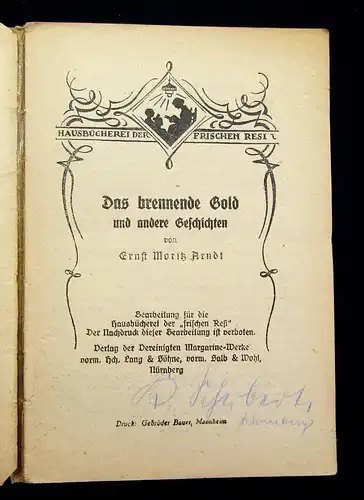 Hausbücherei der frischen Resi 6 Hefte um 1930 am