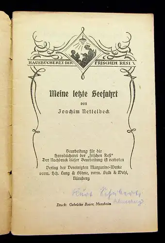 Hausbücherei der frischen Resi 6 Hefte um 1930 am