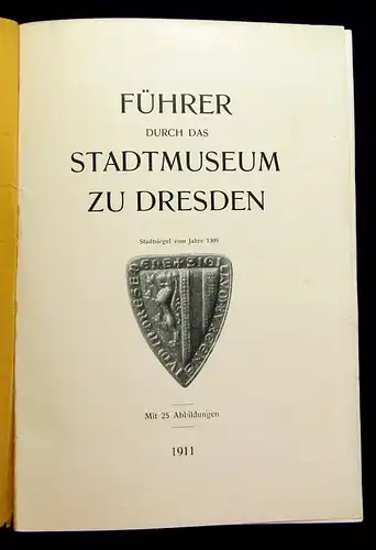Im Postkraftwagen durch Dresden, Führer d. d. Stadtmuseum zu Dresden 1911/1928am