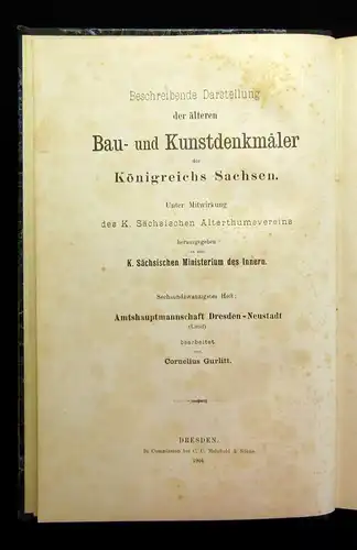 Gurlitt Die Kunstdenkmäler von Dresdens Umgebung Theil II Heft XXVI 1904 js