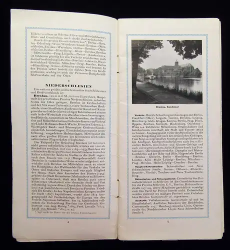 Deutsche Verkehrsbücher - Schlesien seine Gebirge, Städte und Bäder 1933 am