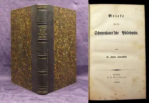 Frauenstädt Briefe über die Schopenhauer`sche Philosophie 1854 Lyrik js