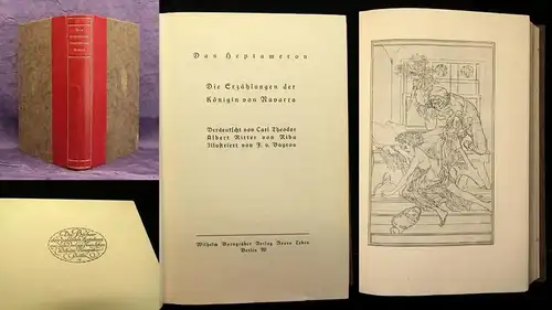 Ritter Das Heptemaron Die Erzählung der Königin von Navarra 1913 Literatur js