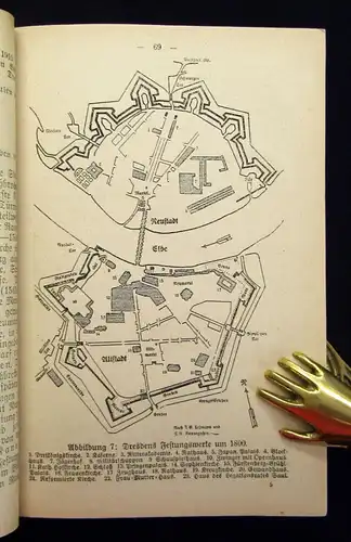 2 Hefte Dresdner Wanderbuch / Dresden und das Elbgelände 1921 Geografie js