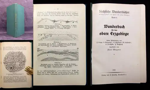 Wagner Sächsische Wanderbücher Wanderbuch für das obere Erzgebirge Bd.6 1935  js
