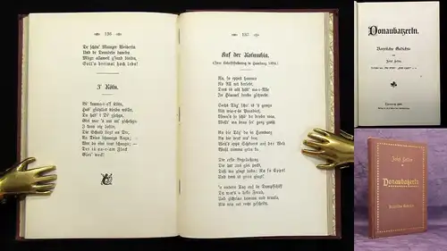 Feller Donaubatzerln Bayrische Gedichte 1908 Belletristik Lyrik Redensarten js