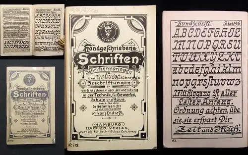 Endress Handgeschriebene Schriften Schriftenvorlagen Or. Ausgabe um 1920 js