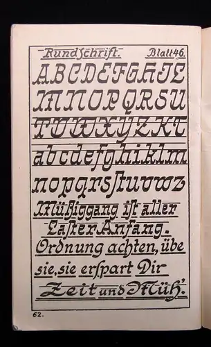 Endress Handgeschriebene Schriften Schriftenvorlagen Or. Ausgabe um 1920 js