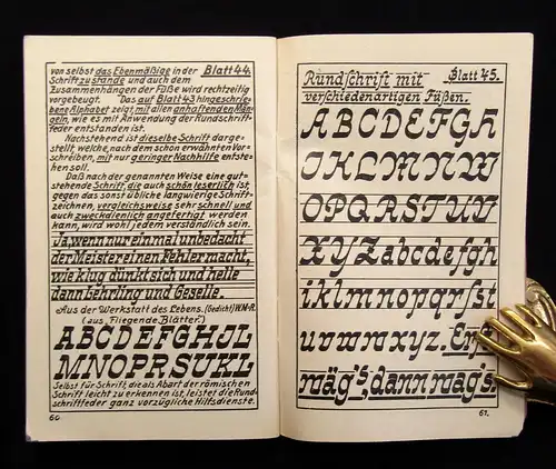 Endress Handgeschriebene Schriften Schriftenvorlagen Or. Ausgabe um 1920 js