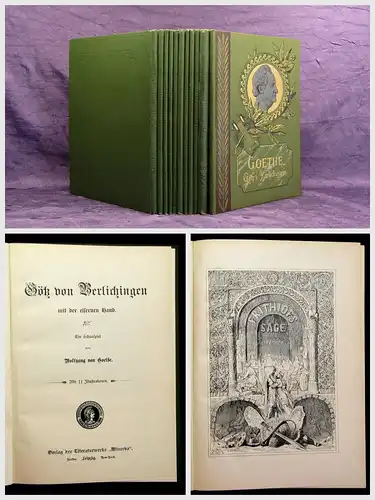 Tegner Goethe Shakespeare 11 Bände um 1900 Belletristik Literatur Lyrik mb