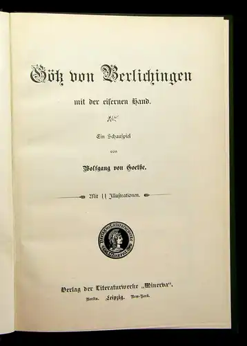 Tegner Goethe Shakespeare 11 Bände um 1900 Belletristik Literatur Lyrik mb