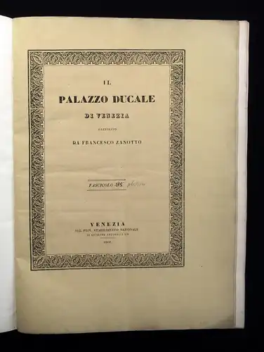 Il Palazzo Di Venezia ilustrato Da Francesco Zanotto 1860 Palast von Venedig js