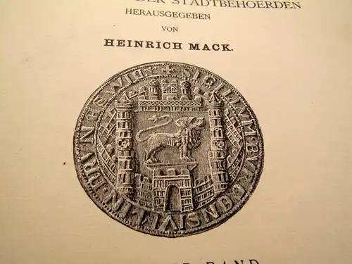 Hänselmann Urkundenbuch der Stadt Braunschweig  Bd.1-4 komplett 1873- 1912 js