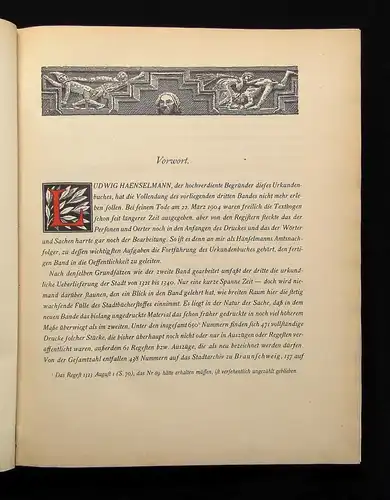 Hänselmann Urkundenbuch der Stadt Braunschweig  Bd.1-4 komplett 1873- 1912 js