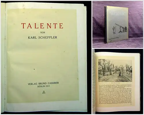 Scheffler Talente 1919 Geschichte Kunst mb