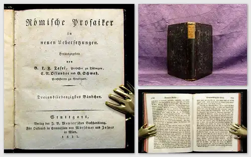 Seneca Werke 13. Bändchen 1833 Römische Prosaiker Literatur Belletristik mb