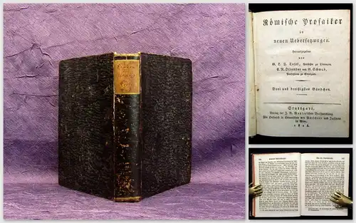Seneca Werke 4. Bändchen 1828 Römische Prosaiker Literatur Belletristik mb