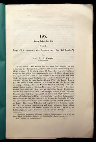 Volkmann Sammlung klinischer Vorträge in Verbindung mit dt. Klinikern 1881