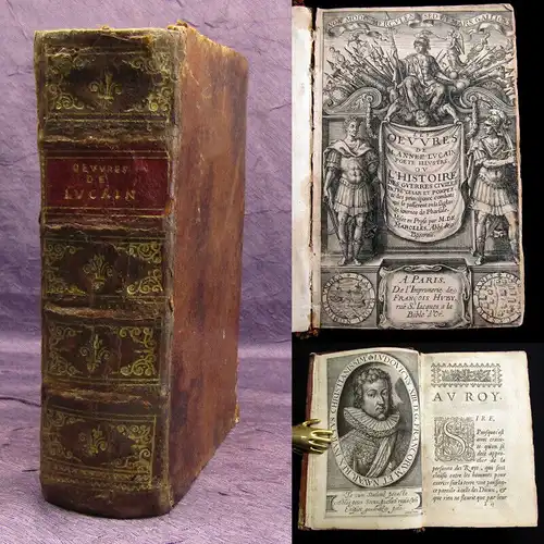 Lucain 1623 Les Oeuvres de M. Annee Lucain poete Illustre, ou L Histoire ... am