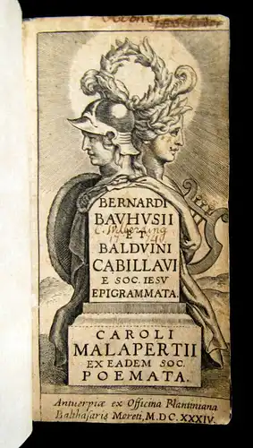 Bauhuis; Cabillau; Malapert 1634 Barnardi Bauhusii et Balduini Cabillaui e...am