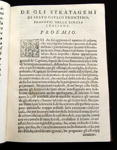 Frontinus; Gandini 1574 Stratagemi militari de Sesto Giulio Frontino, tradotti