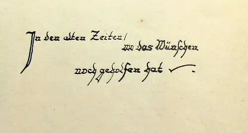 Japanisches Märchen um 1920 handschrift Büttenpapier am