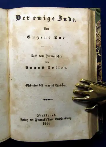 Sue Der ewige Jude 6 Bde in 2 Büchern 1844  Belletristik Klassiker Lyrik