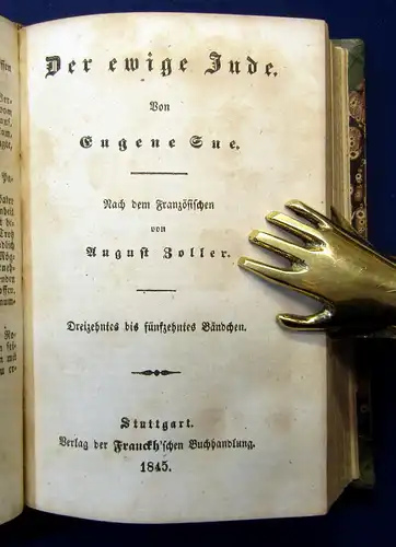 Sue Der ewige Jude 6 Bde in 2 Büchern 1844  Belletristik Klassiker Lyrik