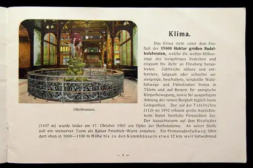 Bad Flinsberg um 1910 mit zahlreichen Abbildungen Städtefüher Guide Ortskunde mb