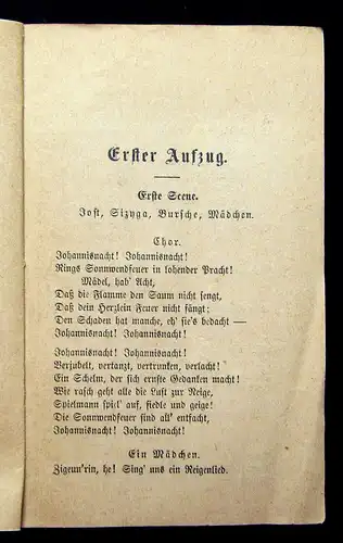2 Hefte Der Prophet-Oper in 5 Akten, Frauenlob- Oper in 3 Aufzügen um 1850 mb
