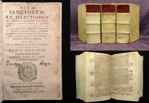 Lippeloo Zacharias Vitae Sanctorum Ex Selectissimis 1603-1603 Bd. 2-4  js