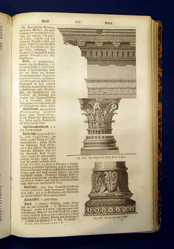 Mothes Illustriertes Bau-Lexikon 2.Band apart Hülfs-und Nachschlagebuch 1866 js