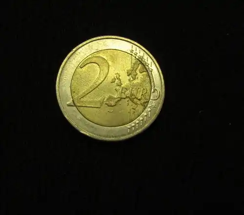 Fehlprägung 2 Euro Deutschland A 2011 Spiegelei Pille ca. 1mm verschoben js